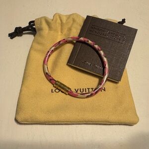 Louis Vuitton x Stephen Sprouse Keep It Bracelet in Leopard Vernis Leather